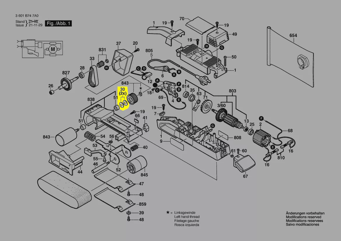 Rondelle de compensation réf. 2 600 100 099 BOSCH